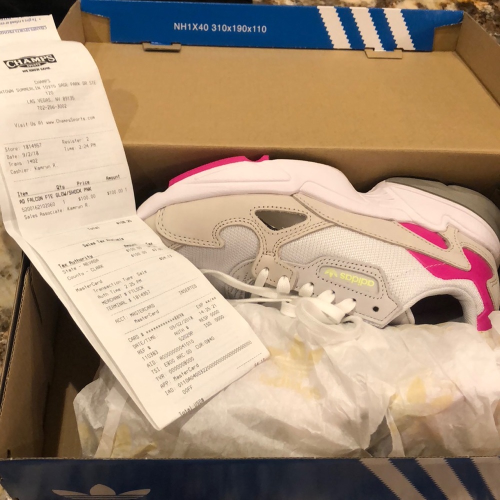 Falcon Glow/Shock PNK Adidas